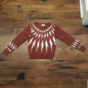LILI Molly Sidonio lightening sweater EUC sparks s